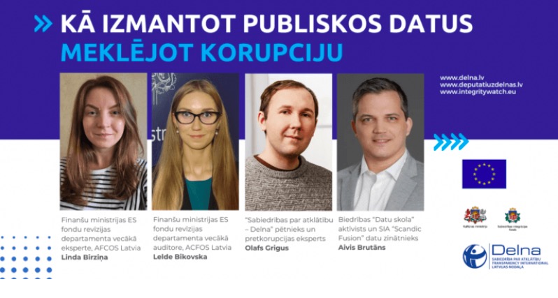 19. oktobrī Vidzemes Augstskolā notiks informatīvs pasākums “KĀ IZMANTOT PUBLISKOS DATUS, MEKLĒJOT KORUPCIJU”